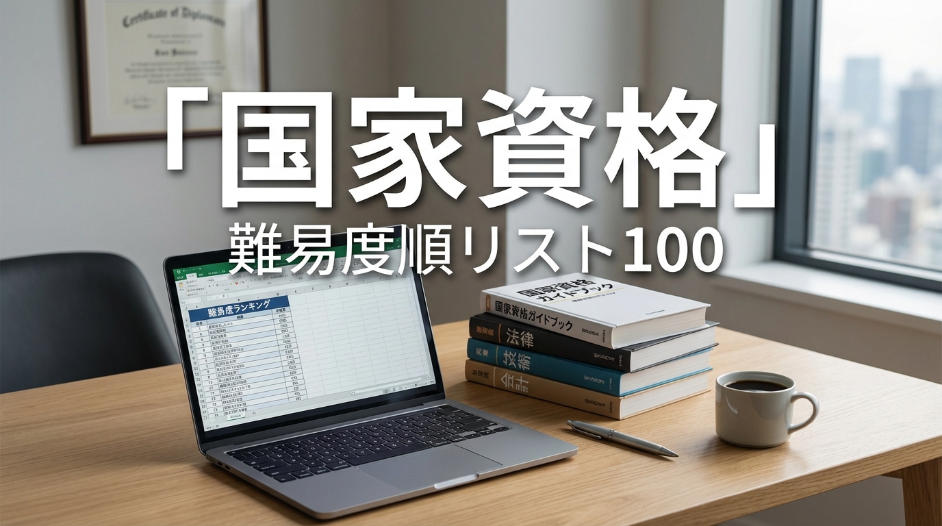 「国家資格」難易度順リスト100