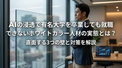 AIの浸透で有名大学を卒業しても就職できないホワイトカラー人材の実態とは？直面する3つの壁と対策を解説