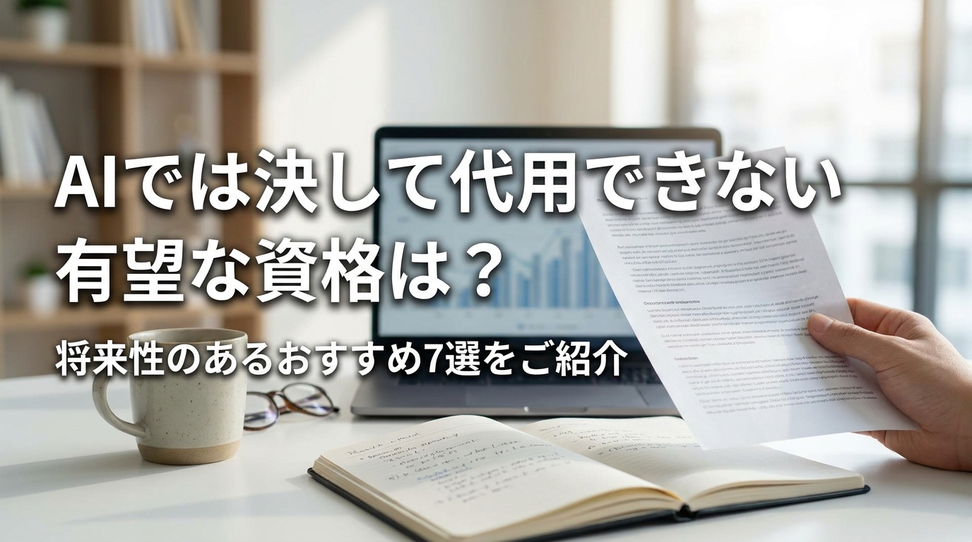 AIでは決して代用できない有望な資格は?将来性のあるおすすめ7選をご紹介
